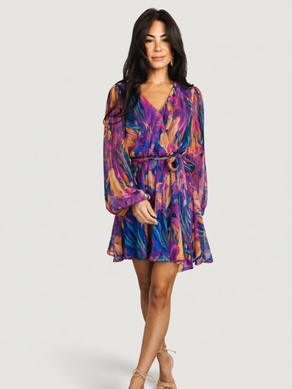 Baltic Born Rev Mini Dress | Blue Multi Size 1XL1XL